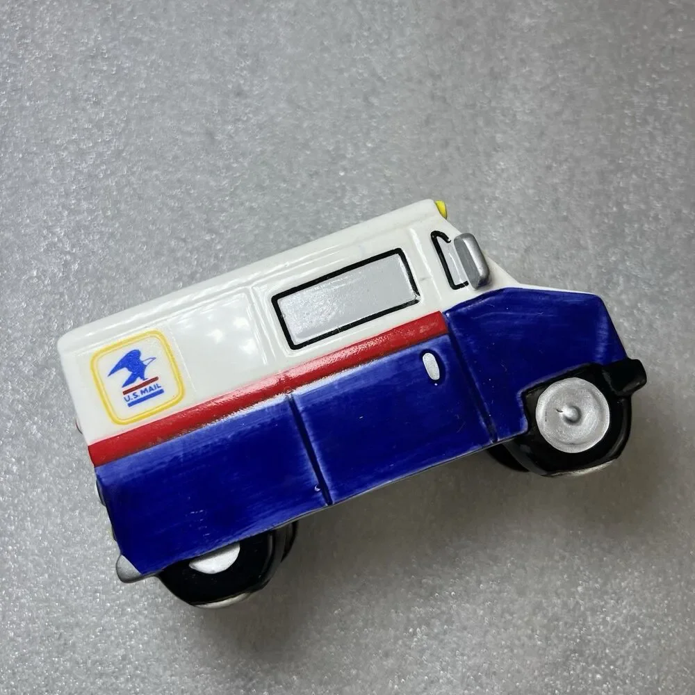 Department 56 Snow Village Special Delivery Mailman & Mail Truck 2 Pc Set 5148-9